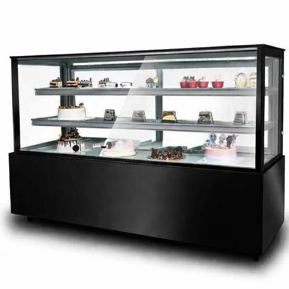 מקרר עוגות 150 ס"מ זכוכית ישרה