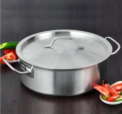 סוטאז' נירוסטה 45X11 ס"מ נסליין כולל מכסה