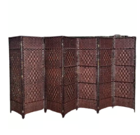 פרגוד מתקפל - 7 כנפיים נפתח עד 350 ס"מ. מבית H.KLEIN‏ - צבע חום כהה