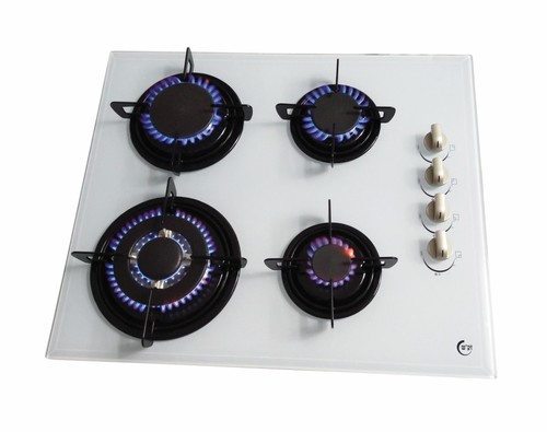 כיריים גז בילד אין זכוכית לבן זק"ש Sachs EF-560GW