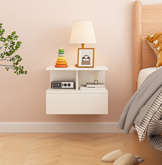 שידת לילה צפה תלויה לקיר במגוון צבעים לבחירה דגם יורק YORK מבית סטאר שופ STAR SHOP