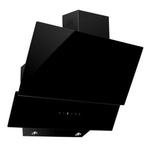 קולט אדים ורטיקלי 60 ס”מ Normande MD-3060B זכוכית משופע שחור