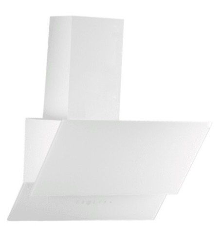 קולט אדים ורטיקלי 60 ס”מ Normande MD-3060W זכוכית משופע לבן