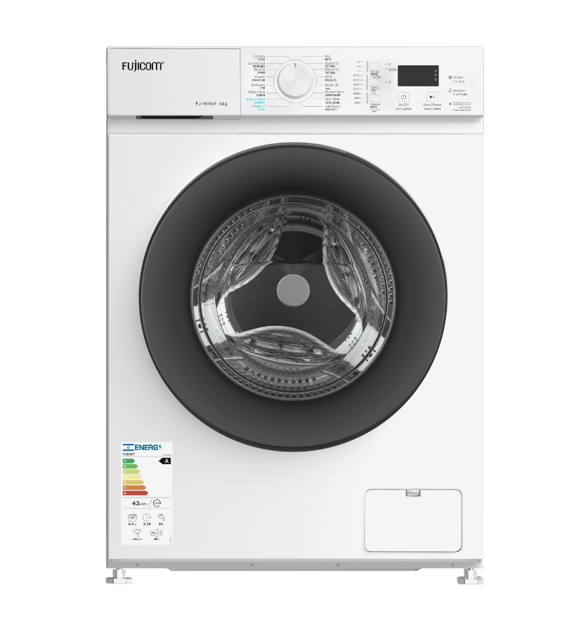 מכונת כביסה 6 ק”ג 1000 סל”ד דגם FJ-WM69