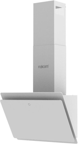 קולט אדים צמוד-קיר רוחב 60 ס''מ Fujicom FJ-CHT50W - זכוכית לבנה