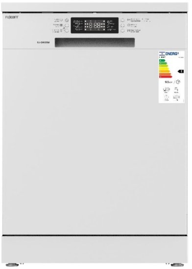 מדיח כלים רחב עומד 60 ס''מ דגם FJ-DW20W מבית Fujicom - צבע לבן