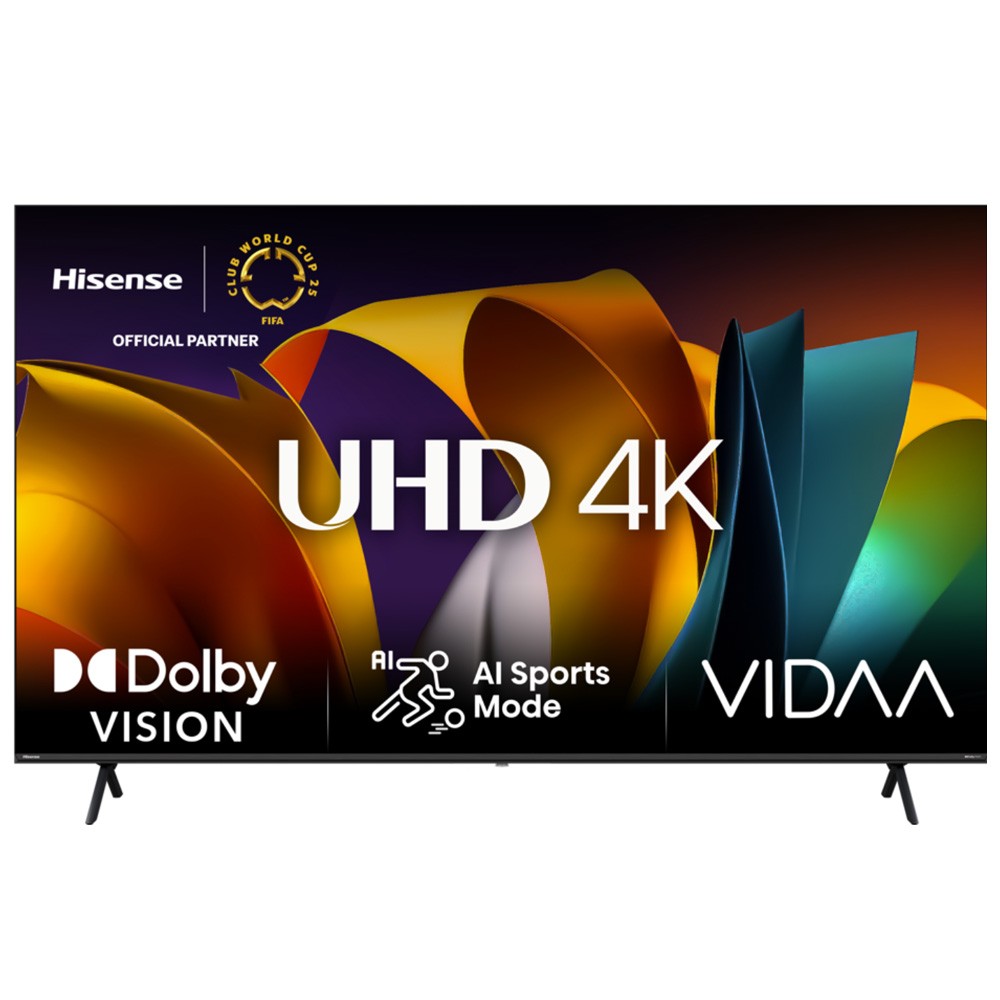 טלוויזיה חכמה HISENSE הייסנס 50A69N בגודל 50 אינץ' עם 3 יציאות HDMI 2.1