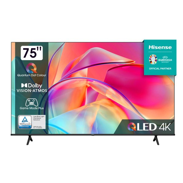 טלוויזיית HISENSE 75E7KQ QLED בגודל 75 אינץ' עם טכנולוגיית Quantum Dot