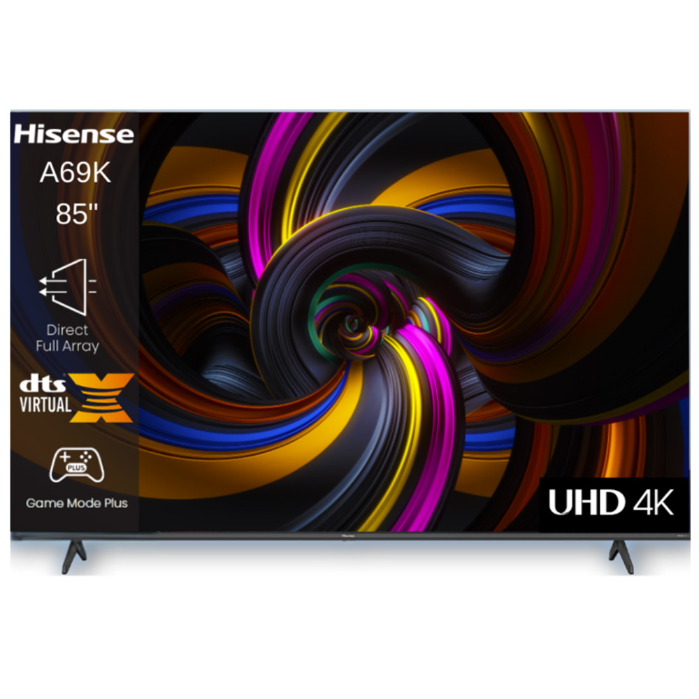 טלוויזיה חכמה הייסנס Hisense 85" 4K UHD עם Dolby Vision HDR - דגם 85A6K