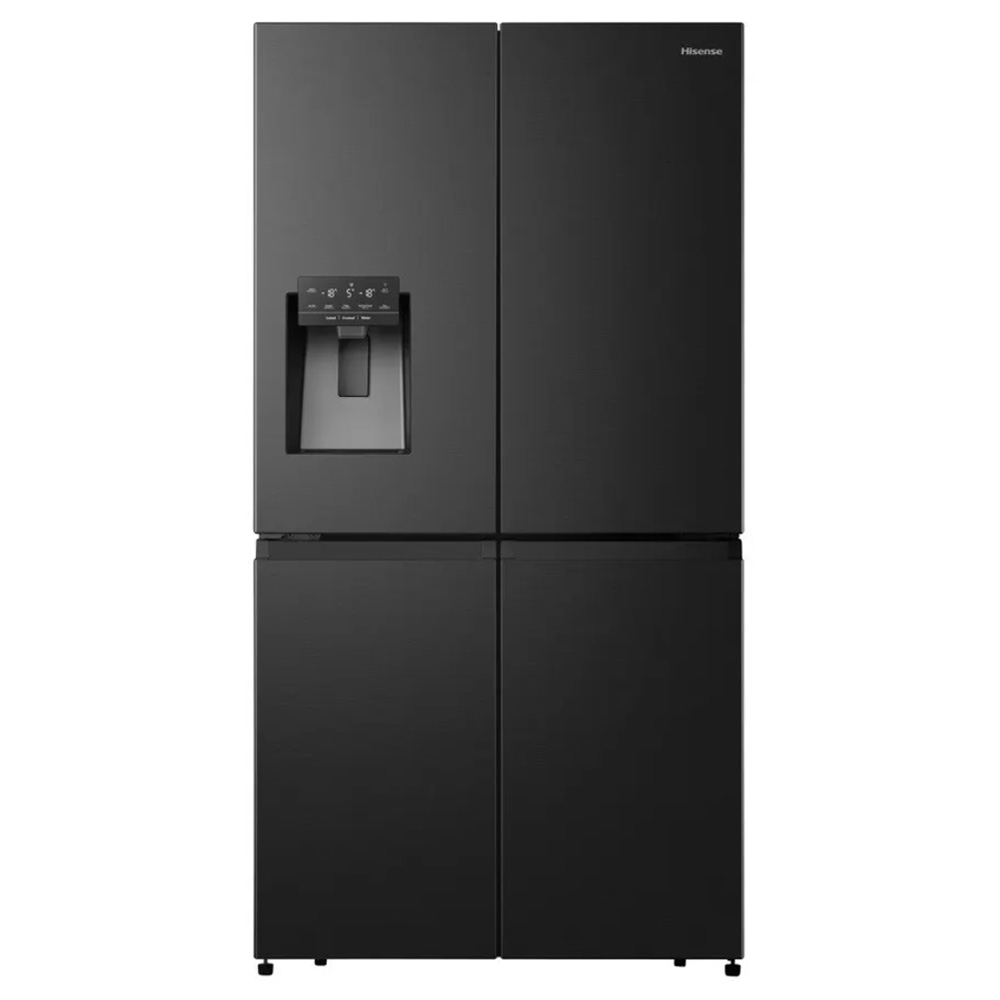 מקרר הייסנס 4 דלתות RQ760N4SBFE עם נפח 584 ליטר ומדחס דינאמי