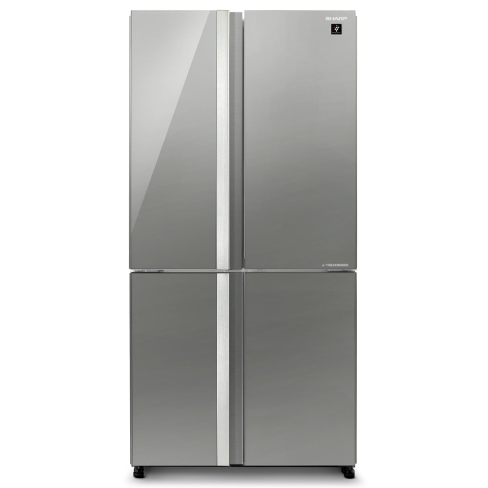 מקרר שרפ 4 דלתות 611 ליטר עם PLASMACLUSTER וטכנולוגיית J-Tech Inverter - דגם SJ-8942-BS