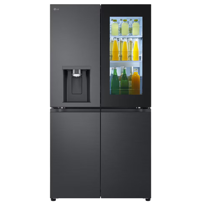 מקרר LG GR730BINS עם 4 דלתות ו-638 ליטר מערכת InstaView