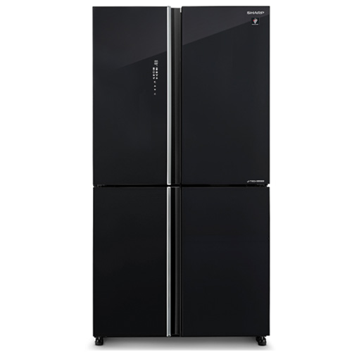 מקרר 4 דלתות SHARP SJ-9160BK בנפח 608 ליטר עם טכנולוגיית קירור היברידית