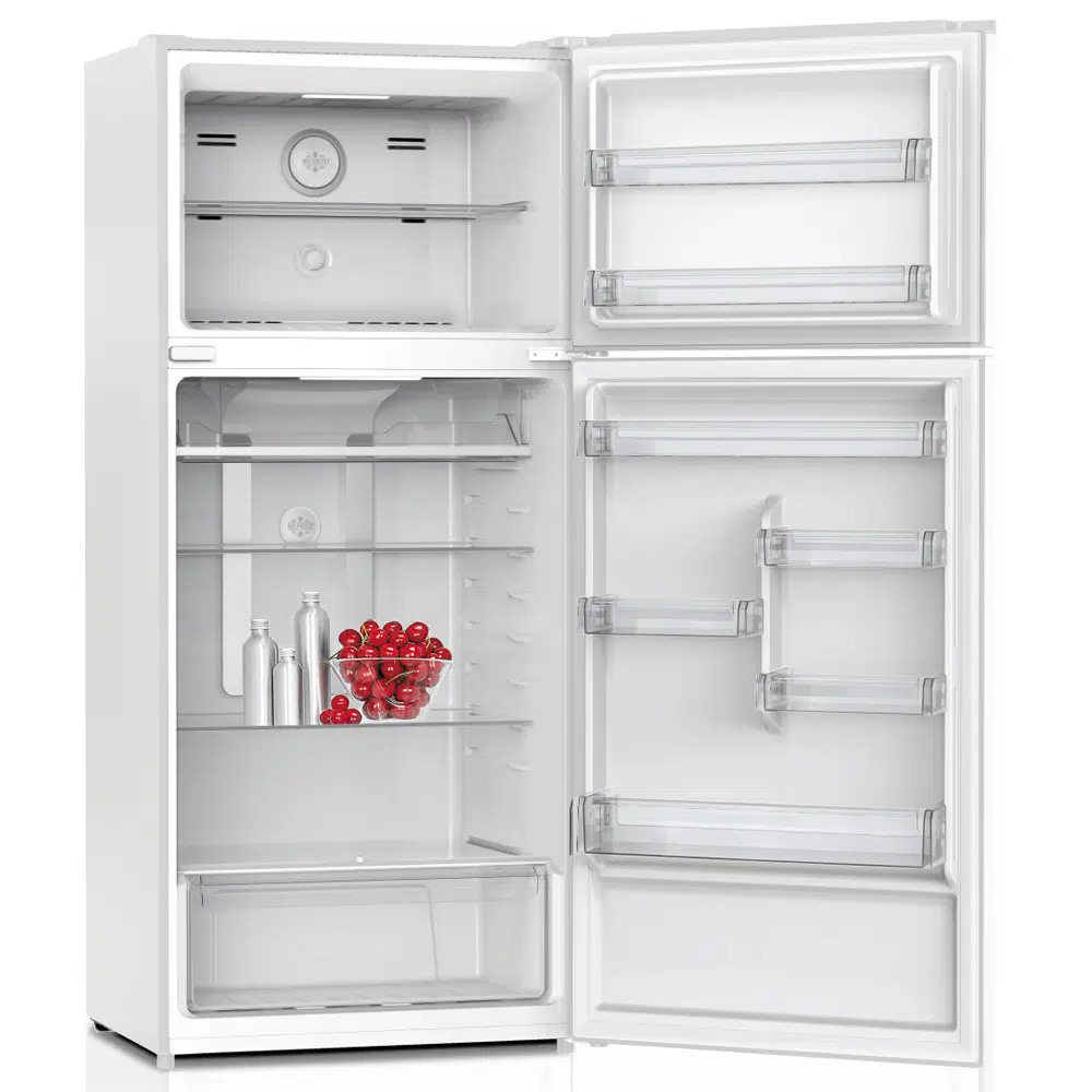 מקרר אמקור HR574W נירוסטה, בנפח 528 ליטר, NO FROST, 3 מדפי זכוכית – תמונה 2