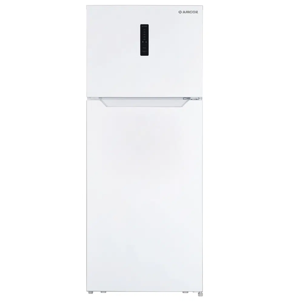 מקרר אמקור HR574W נירוסטה, בנפח 528 ליטר, NO FROST, 3 מדפי זכוכית