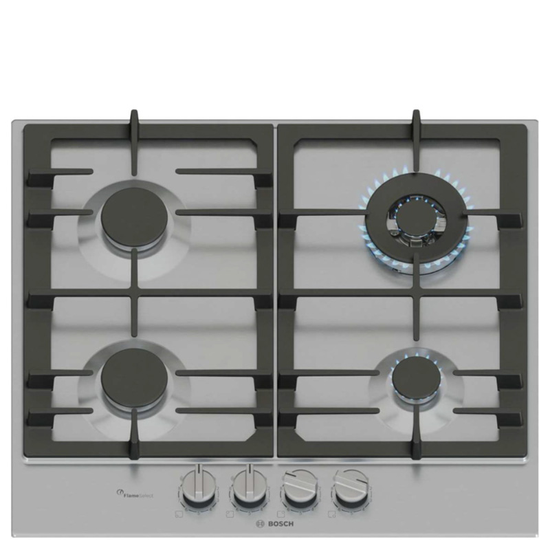 כיריים גז Bosch FlameSelect PCH6A5I90Y - 9 רמות עוצמה, חיישני בטיחות