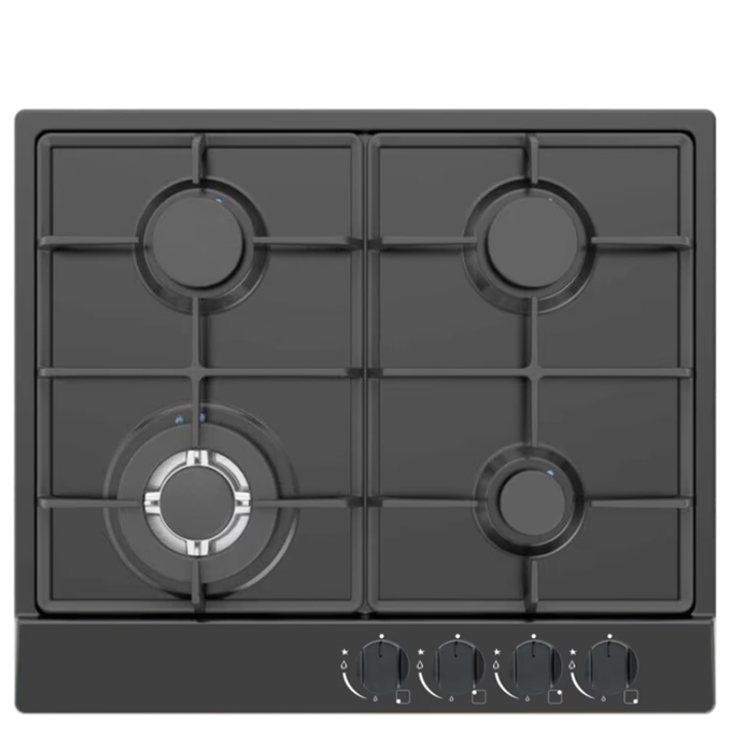 כיריים גז Lyvent HO-T-653 עם 4 להבות כולל מבער טורבו