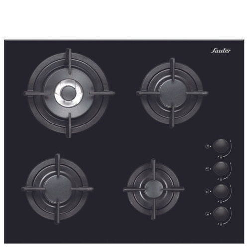 כיריים SAUTER SHG8010B עם 4 מבערים יצוקים וניקוי קל