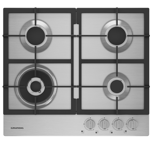 כיריים גז גרונדיג GIGA6234250X עם מבער ווק בעוצמה 5kW