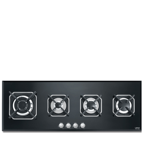 כיריים גז LOFRA דגם HGN190 – 4 להבות, זכוכית מחוסמת בטיחותית