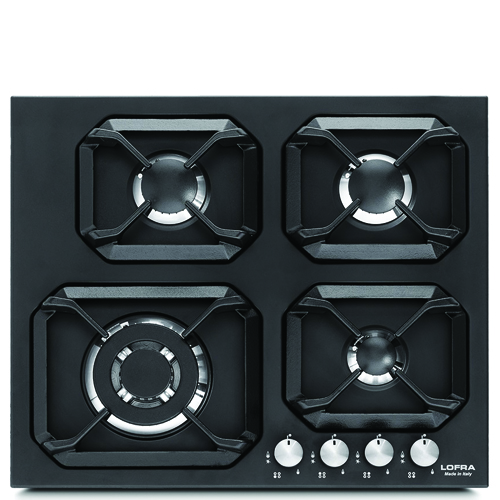 כיריים גז LOFRA עם 4 להבות, חיישני בטיחות ורשתות מברזל יצוק