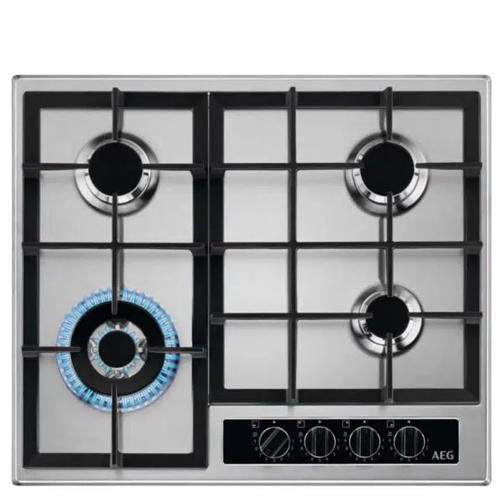 מבערים עוצמתיים ומדויקים עם חצובות ברזל - כיריים גז AEG דגם HGB64420YM