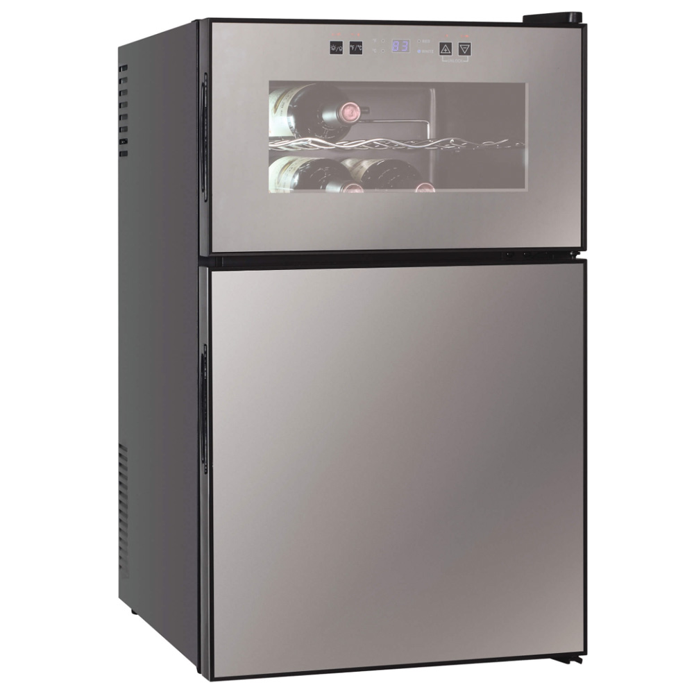 מקרר יין המשולב LANDERS BCHW69 עם נפח תחתון של 45 ליטר