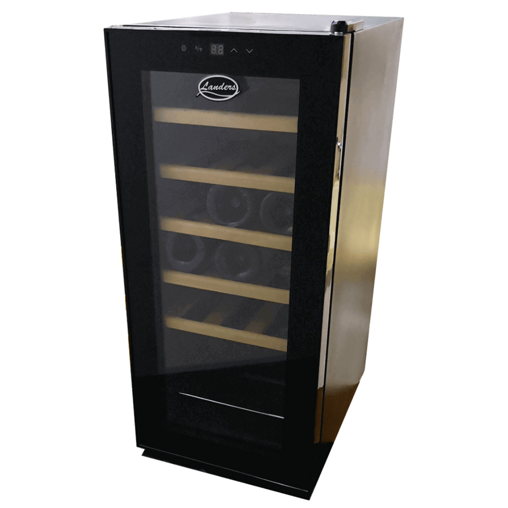 מקרר יין LANDERS JC53W - אחסון ל-18 בקבוקים עם מדחס שקט ויעיל