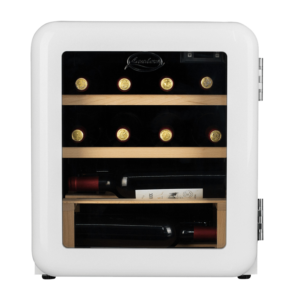 מקרר יין רטרו LANDERS SC46RW בסגנון ייחודי ל-12 בקבוקים