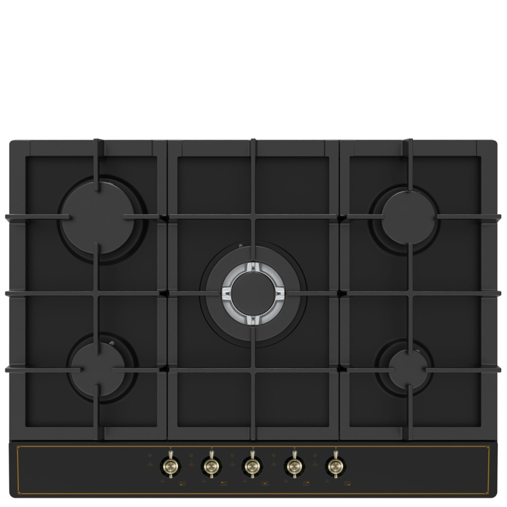 כיריים גז כפריות HO-T-687 ממותג לי ונט עם 5 להבות ולהבת טורבו