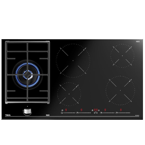כיריים משולבות אינדוקציה וגז TEKA MAESTRO JZC-95314 - 5KW, רוחב 90 ס"מ