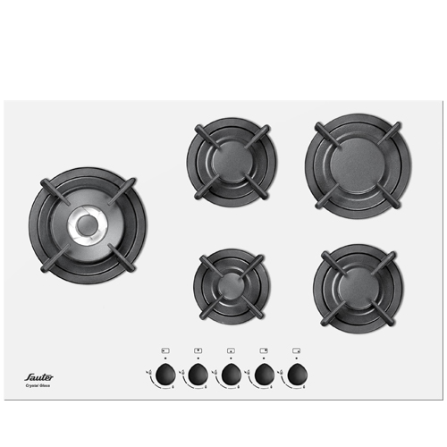 כיריים גז SAUTER SHG755 עם 5 מבערים ומבער טורבו