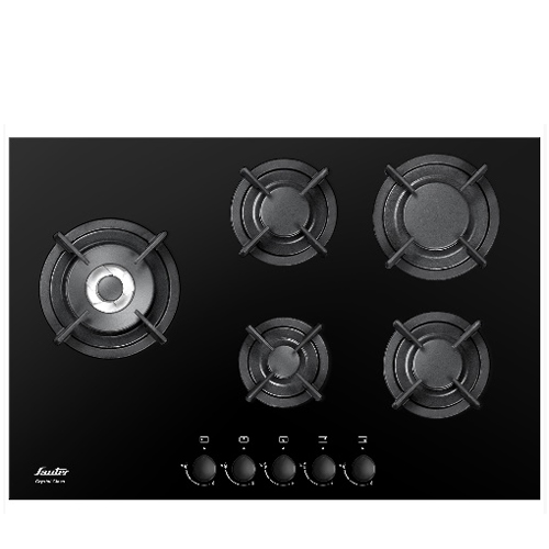 כיריים גז 5 להבות SAUTER דגם SHG755B כולל מבער טורבו לווק