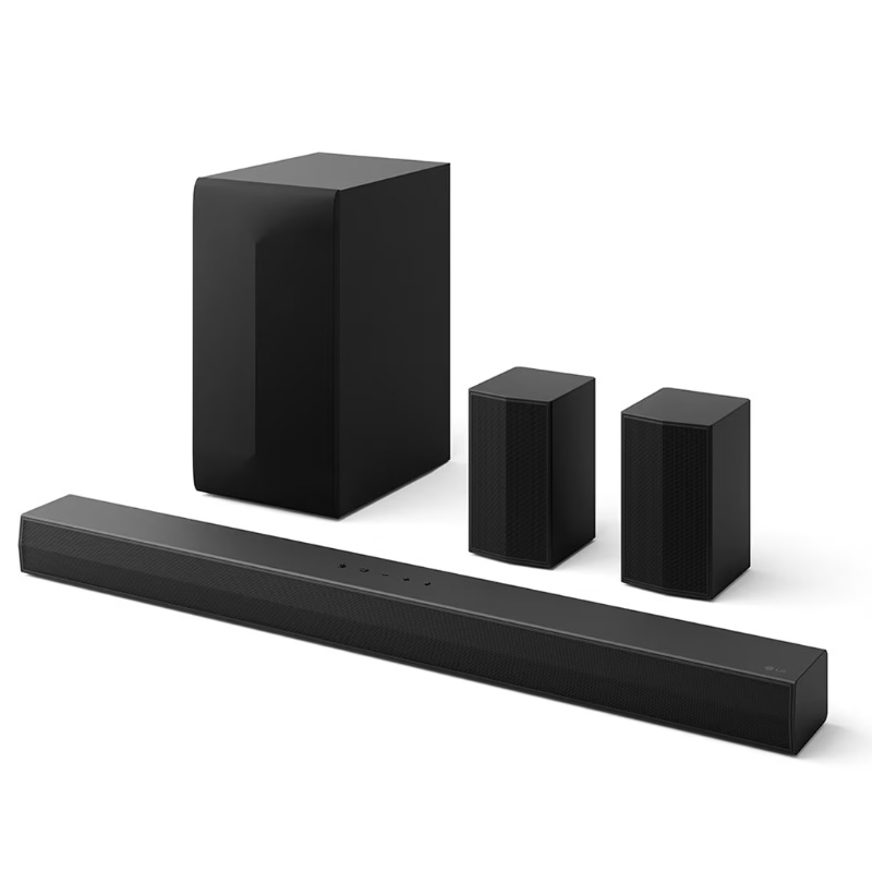 מקרן קול LG S65TR: כוח של 600W, חוויית 5.1 ערוצים מושלמת עם סאבוופר אלחוטי