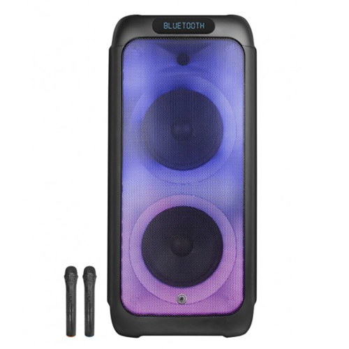 מערכת קריוקי PURE ACOUSTICS LAVO עם עוצמת שמע 1250W ו-8 שעות סוללה