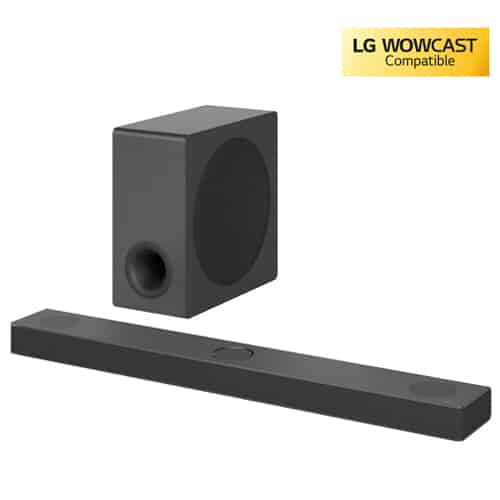 מקרן קול LG דגם S80QY עם 3.1.3 ערוצים ועוצמה של 480 וואט