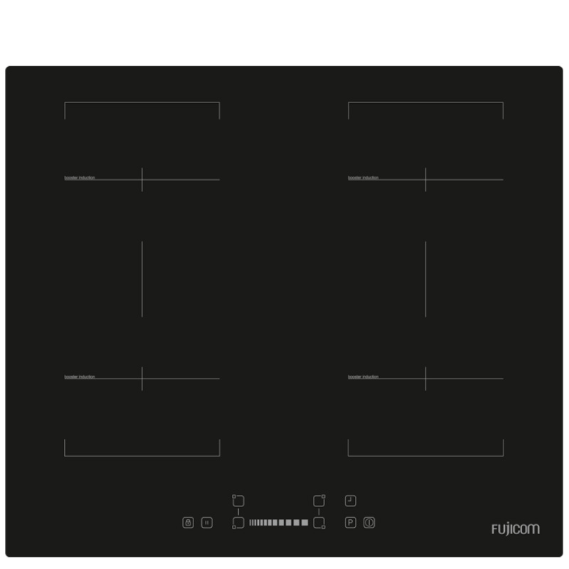 כיריים אינדוקציה FUJICOM דגם FJ-IDZ150 עם 4 מוקדים בעוצמה 1400W-1800W
