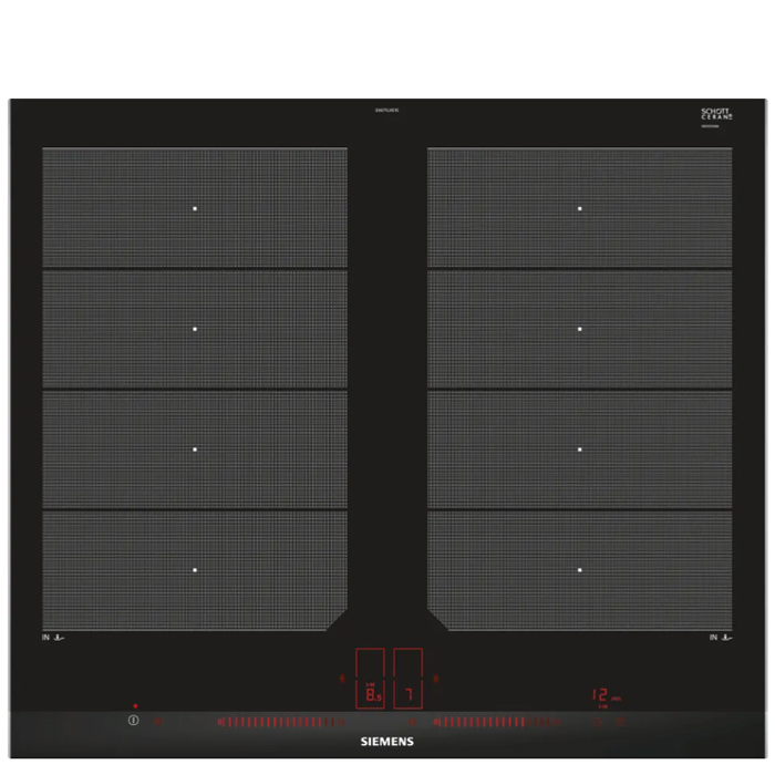 כיריים אינדוקציה Siemens EX675LXE1E עם Flex Zone, 60 ס"מ