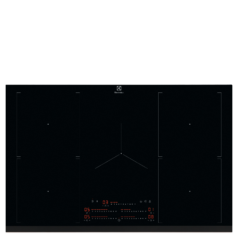 כיריים אינדוקציה אלקטרולוקס EIV84550, גודל 80 ס"מ עם 5 להבות טכנולוגיית אינדוקציה מתקדמת