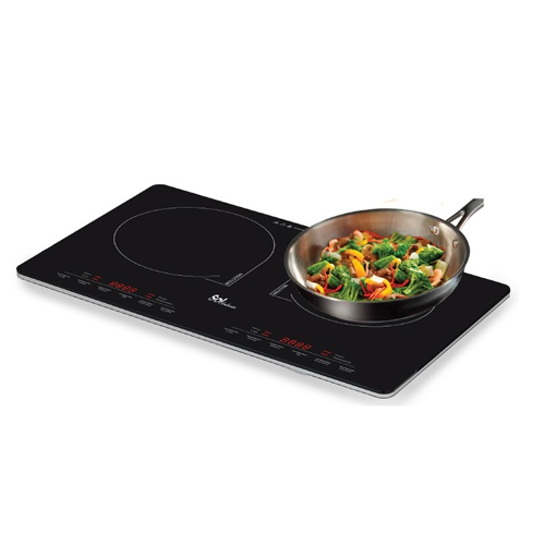 כיריים אינדוקציה זוגיות Sol דגם SL-8822, הספק 3100W עם טיימר 180 דקות