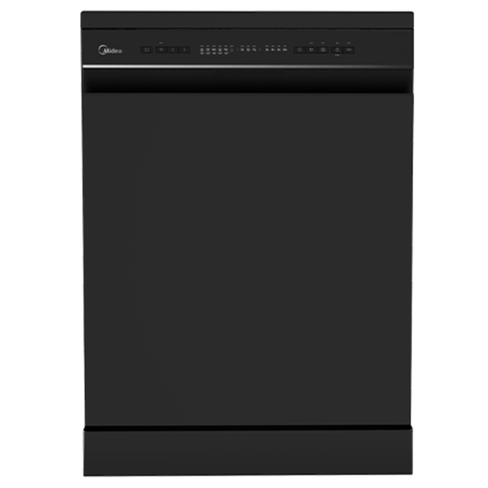 מדיח כלים שחור Midea דגם WQP14-W7633C-B עם קיבולת 14 מערכות כלים
