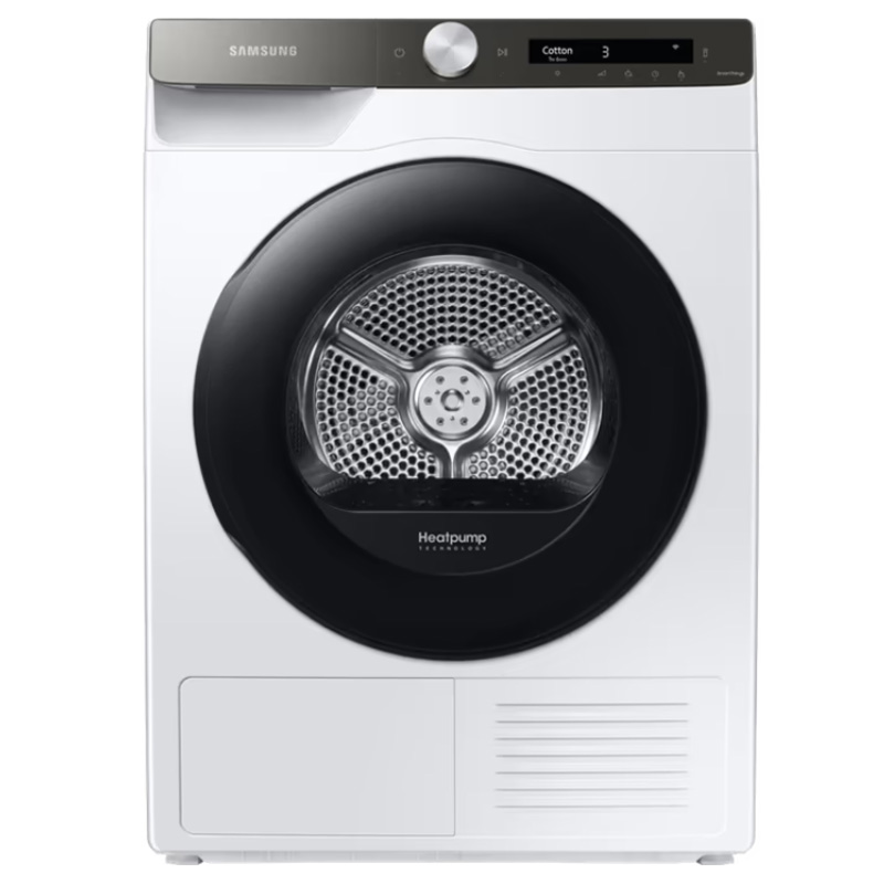 מייבש כביסה סמסונג DV9ST5241AT 9 ק"ג עם טכנולוגיית Heat Pump לחיסכון באנרגיה