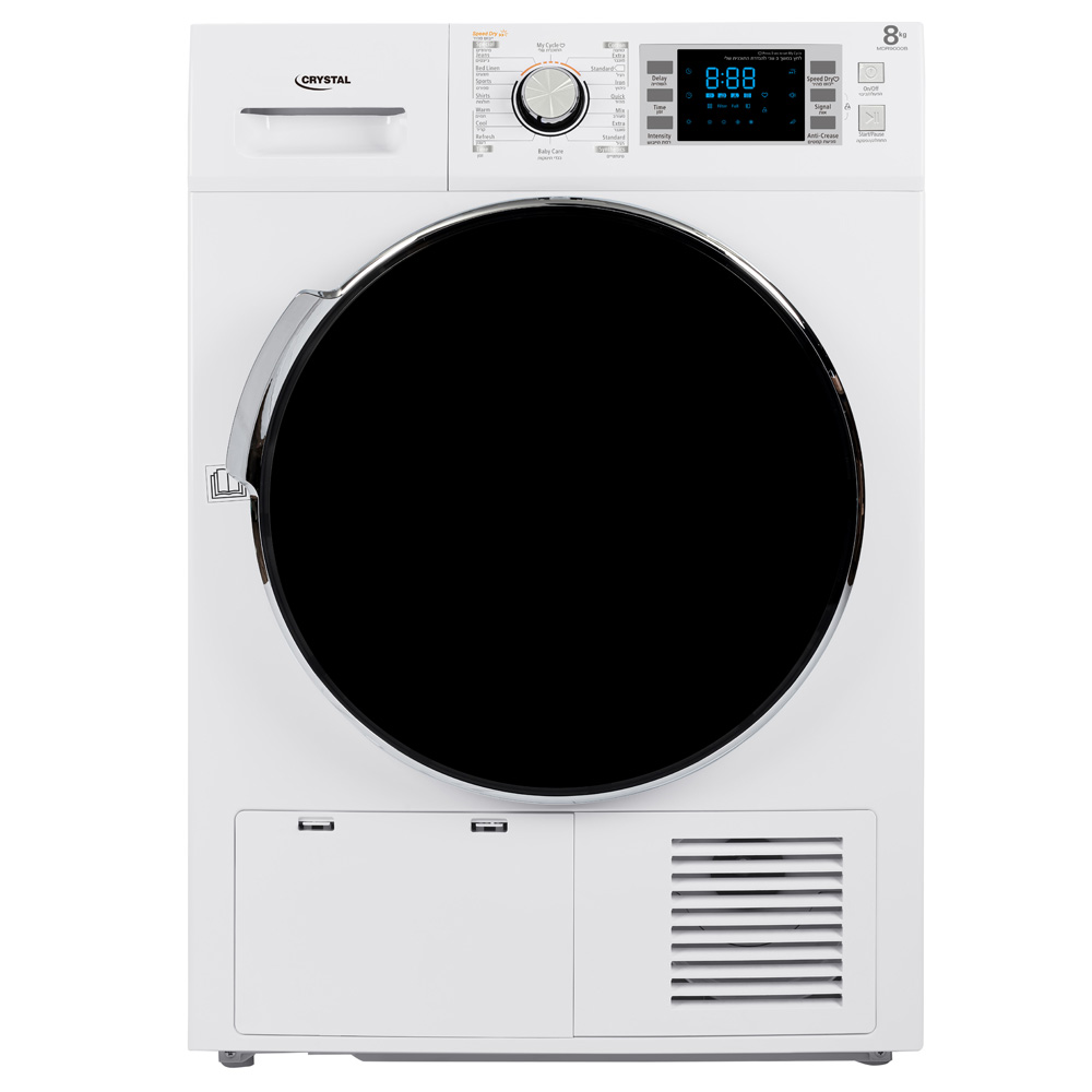 מייבש כביסה תדיראן MDR9000B - קיבולת 8 ק"ג, דלת פתיחה 180 מעלות