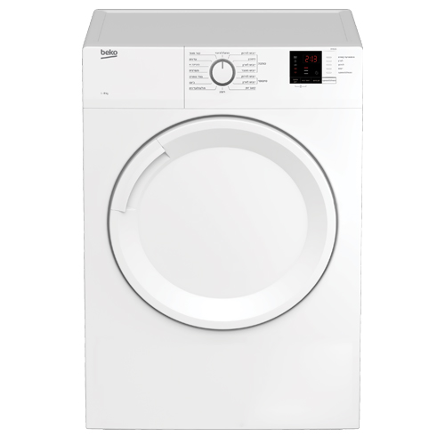 מייבש כביסה פתח חזית BEKO DV8121 בקו עם קיבולת של 8 ק"ג