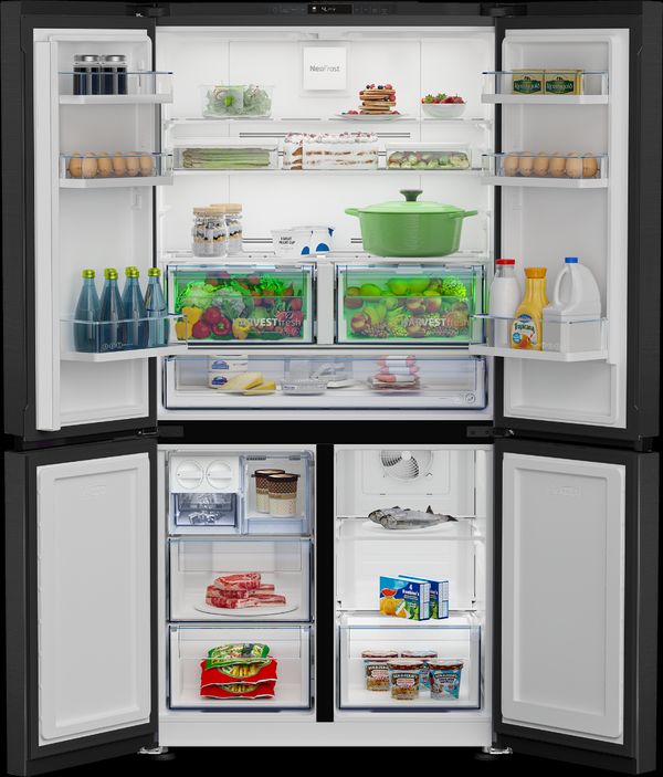 מקרר 4 דלתות 572 ליטר גימור נירוסטה מושחרת דגם GN1406226XBR – תמונה 6