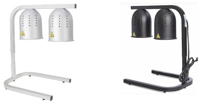 מנורת חימום כפולה לצ'יפס