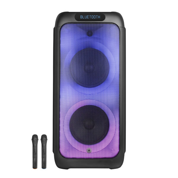 בידורית 1250W עם 2 מיקרופונים אלחוטיים