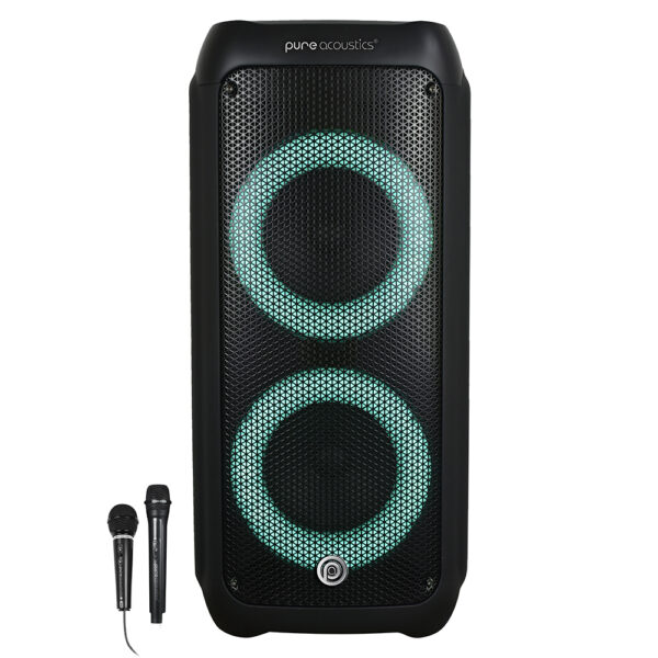 רמקול נייד 300W עם 2 מיקרופונים אלחוטי וחוטי