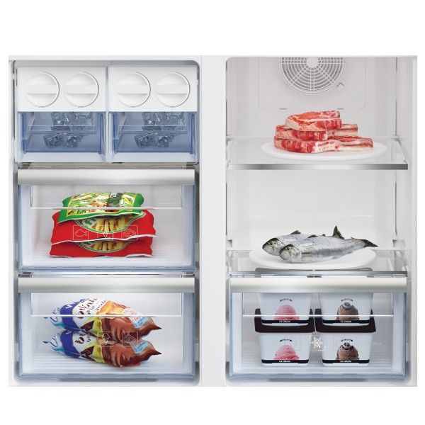 מקרר זכוכית לבנה Beko GN1406222GW - קיבולת מרשימה של 572 ליטר – תמונה 2