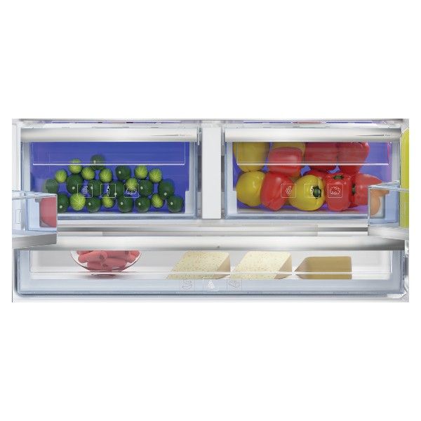 מקרר זכוכית לבנה Beko GN1406222GW - קיבולת מרשימה של 572 ליטר – תמונה 3